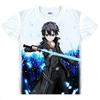 Sword Art Online Кирито Аниме Манга Футболка Белый Костюмы Новый