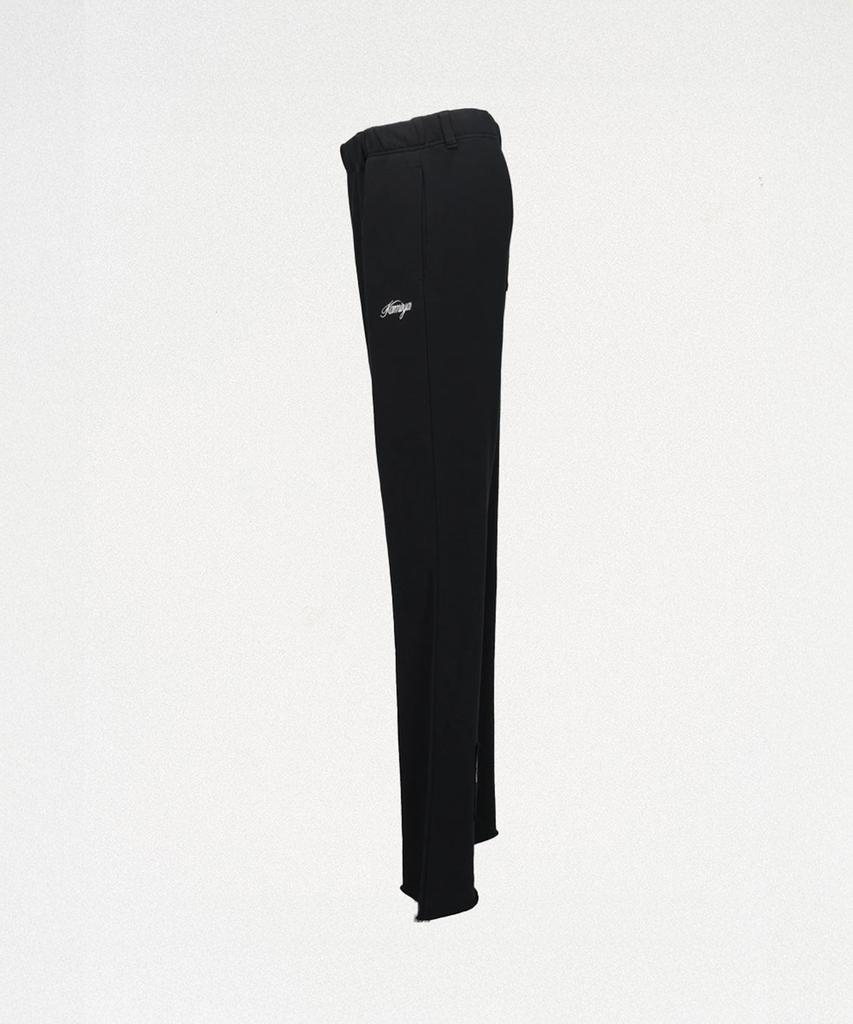 KAMIYA Girl Patch Bootcut Sweat Pants - Black