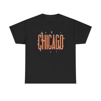 Графическая футболка Chicago Stars Мужская Женская Футболки Топ Унисекс Хлопковая Футболка
