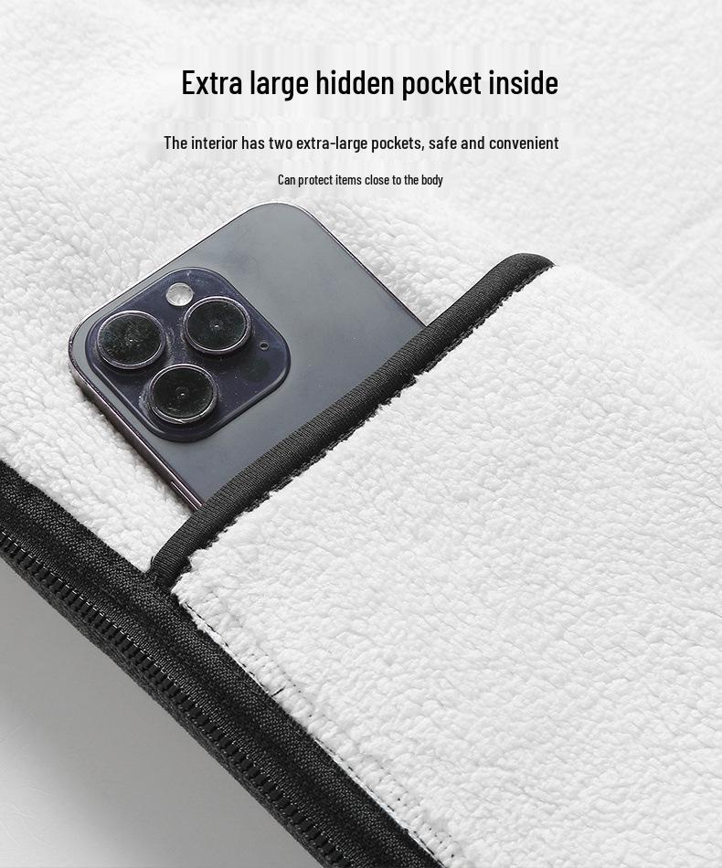 Мужская флисовая куртка из овечьей шерсти - Осень/Зима, на бархатной подкладке, толстая теплая верхняя одежда для мужчин среднего и пожилого возраста.