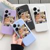 Мягкий силиконовый чехол Funny Cat для Redmi Note 13 Pro 13C 14 Poco C65 Samsung A55 M35 S24 Xiaomi iPhone Huawei Honor 200 Realme 9 Camera Противоударный чехол