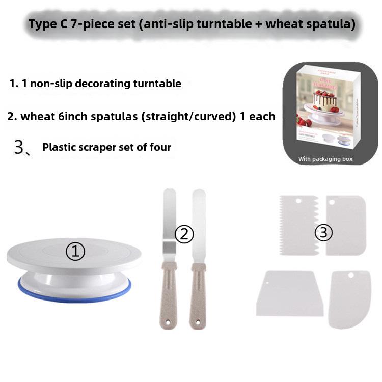 Набор для украшения торта из пшеничной соломы - вращающийся инструмент для выпечки для проектов «сделай сам»