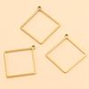 Stainless Steel Geometric Charm Molds: 10 Models & 2 Colors - Pentagram, Rhombus, Circle, Water Drop, Moon Pendants