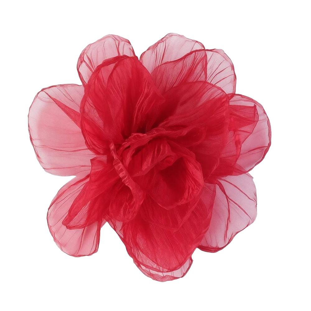 Handmade Oversized Yarn Flower Fairy Style Flower Corsage Elegant Dress Pin  Women