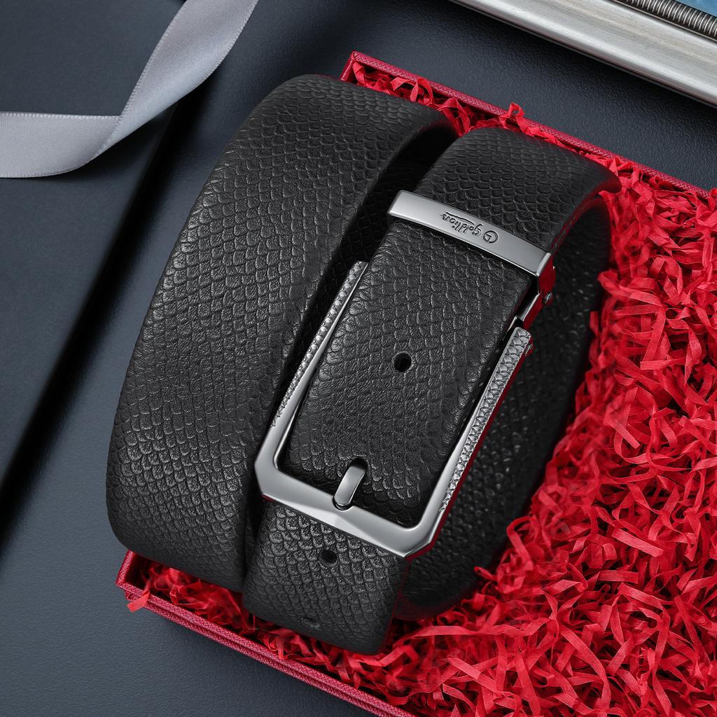 Jinlilai Men's Belt Needle Buckle Fashion Simple Men's Belt