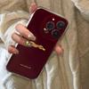 Модный красный чехол с леопардовой текстурой для iPhone 17 16 11 13 12 14 15 Pro Max XS X XR 7 8 Plus 16E 16 15 Plus 17 Air Ударопрочный чехол