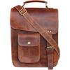 New Leather Messenger Bag Shoulder Bag Cross Body Vintage Messenger Bag for Women & Men Satchel Man Purse