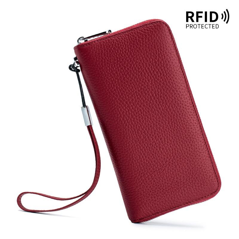 Женский кошелек, длинная кожаная сумка, простой кожаный кошелек, сумка для мобильного телефона