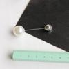 Женская мода двойной искусственный жемчуг брошь Safty Pin кардиган шаль клип значок подарок