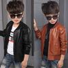 Boys Coats Leather Jackets Children Fashion Outerwear Jacket