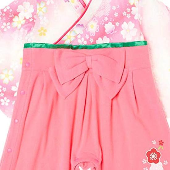 Молочный чай Детские хакама комбинезон персиковый 90 см хлопковая одежда Детская одежда Фестиваль Фестиваль Первый фестиваль Фестивальный костюм Японская одежда Кимоно Новинка