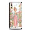 Мультяшный чехол для телефона с девочкой для Samsung Galaxy A56 A36 A26 A16 A34 A24 A42 A22 A20 A12 A40 A30 A10 5G Мягкий ТПУ чехол-оболочка Funda Сумка