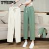 Summer Thin Quick Drying Pants Women's Straight Leg Pants Sports Casual Loose Cropped Pants