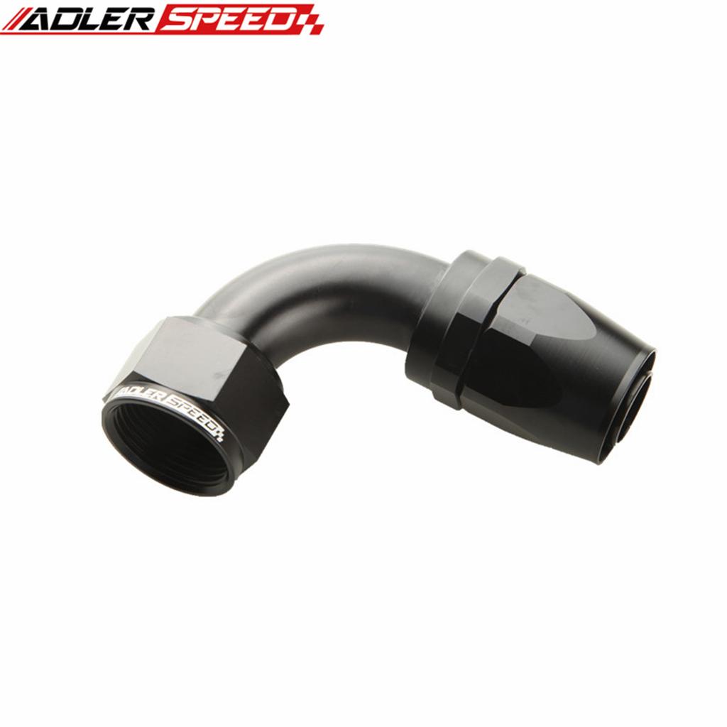 Aluminium AN Fittings Adapter Oil Fuel Reble Fitting Hose End 0/45/90/180 Degree AN20 Fuel/Swivel Hose