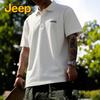 Jeep Мужская дышащая футболка-поло с коротким рукавом из ледяного шелка