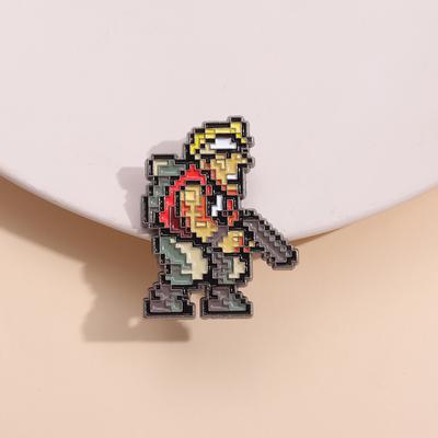Игровая булавка для стрельбы, крутая эмалированная булавка, мужская брошь, джинсовые броши, броши для одежды, значки, ювелирные аксессуары, подарок для фанатов аниме