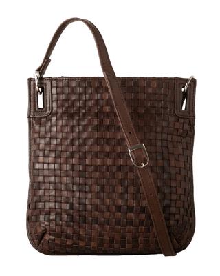 [IMAI BAG с 1977 года] Сумка-кроссбодиIMAIBAG Pony Mesh из натуральной кожи (33166 Шоколад)