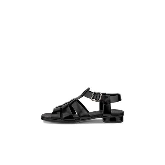 Used New [Echo] Sculpted Alba 25 Leather Women's Flat Strap Sandals EU36