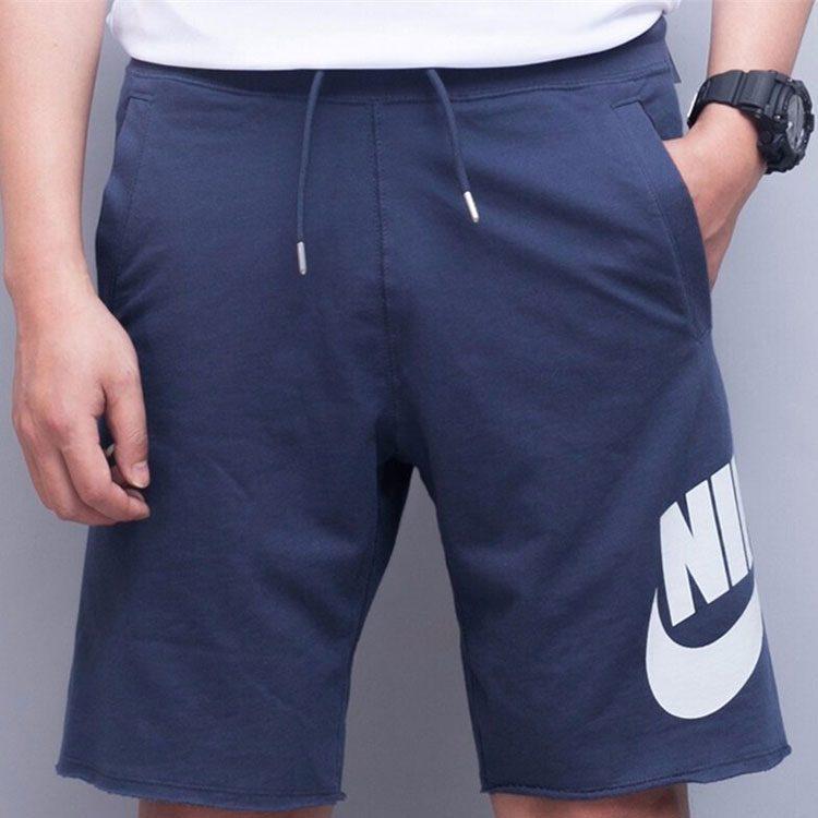 Nike Мужские повседневные шорты, синие, средней толщины, AT5268-471