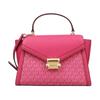 Gold Hardware PVC Shoulder Crossbody Handbag Women's Pink