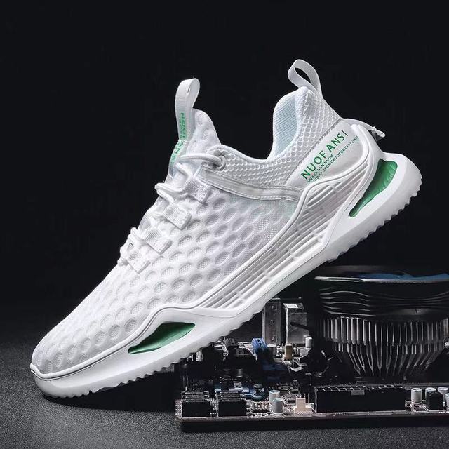 Summer Mesh Air Sneakers For Men New Men 'S Shoes Fashion Daily Casual Shoes Lace -Up Breathable Running Sports Shoes
