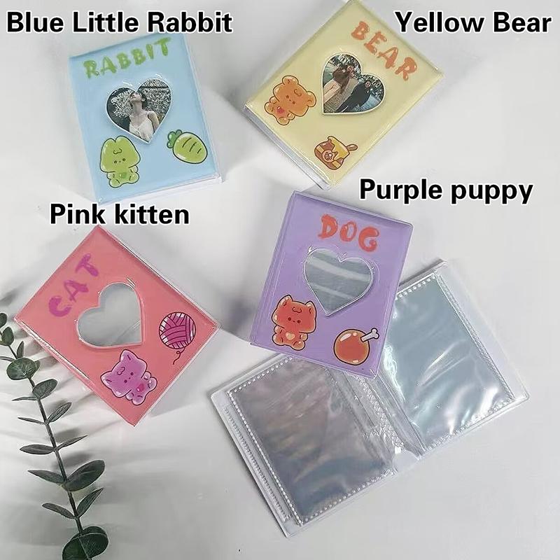 40 позиций K-pop биндер для фотокарточек 3 дюйма с вырезом в форме сердца 'Love' Книга коллекционера Держатель для фотокарточек айдолов Машина для переплета книг