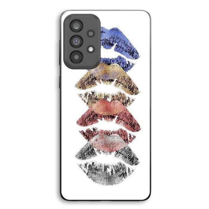 Coque de téléphone - MANIACASE - Samsung Galaxy A53 - Silicone TPU - Souple - Bouche lèvres colorés