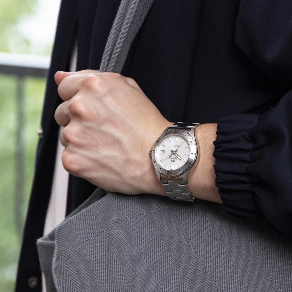 ORIENT Mako40 Автоматические механические автоматические часы с внутренней гарантией Белые [Orient] Водолазные часы Производители RN-AC0Q03S Мужские