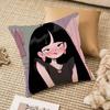 Anime Girl Pattern Pillow Case Anti-Dustmite Invisible Zipper Sofa Bed