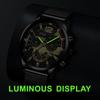 Fashion Black Men Watches Man Calendar Quartz Wristwatches Men Casual Business Watches Luxury Mens Round Dial Analog Watch
