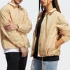 adidas Оригинальная тренерская куртка с трилистником, однотонным логотипом и рубашкой с воротником, куртки унисекс, чай с молоком GL9969