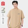 MINISO Мужская повседневная футболка из чистого хлопка с коротким рукавом