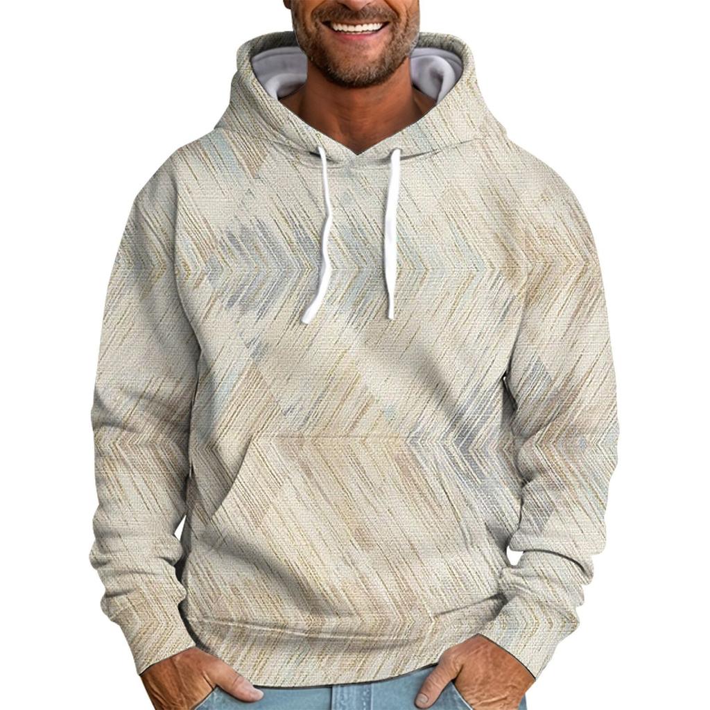 Men's Loose Printed Hooded Sweatshirt Men's Casual Fashion Sports Sweatshirt