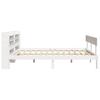 Solid Wood Bed without Mattress White 135 x 190 cm Pine Wood