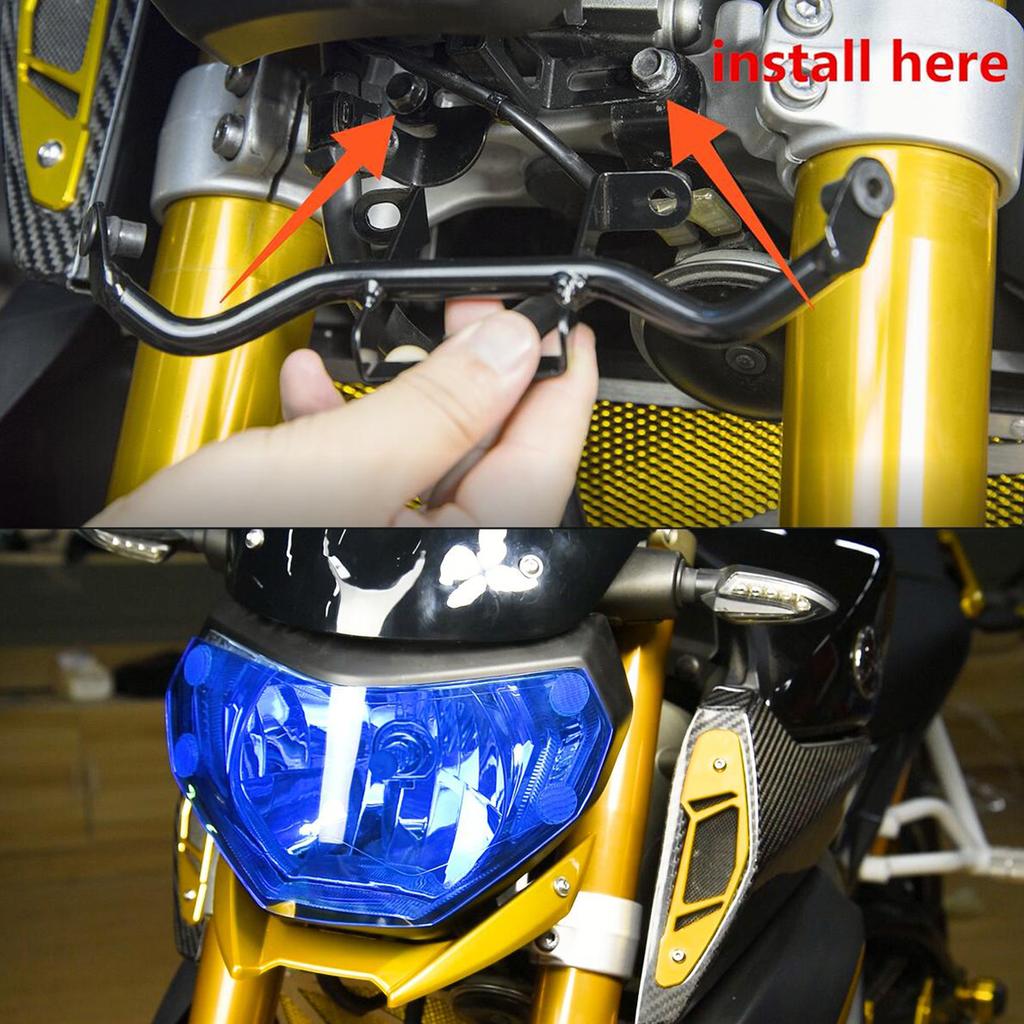 Motorcycle Headlight Front Upper Fairing Spoiler Stay Bracket Mount Holder For Yamaha MT-09 MT09 MT FZ 09 FZ-09 FZ09 2014- 2016