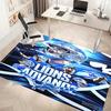 1pc Detroit Lions logo Print Area Rug - Soft, Washable Non-Slip Indoor Mat, Living Room, Home Office Decorative Rug,Office Decorative