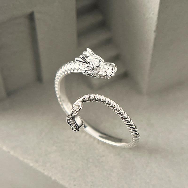 Xiaomi BF CLUB 925 Sterling Rings for Women Fashion Geometric Handmade Irregular Dragon Ring Party Christmas Gift