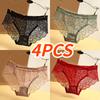 4/5 шт. модные женские трусики высокого качества, прозрачное нижнее белье, женские кружевные мягкие трусы, сексуальное нижнее белье, нижнее белье