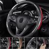 38CM Univesal Car Steering Wheel Cover Carbon Fiber Auto Steering Wheel Braid On The Steering Wheel Cover Anti-Slip Case Car Accessories