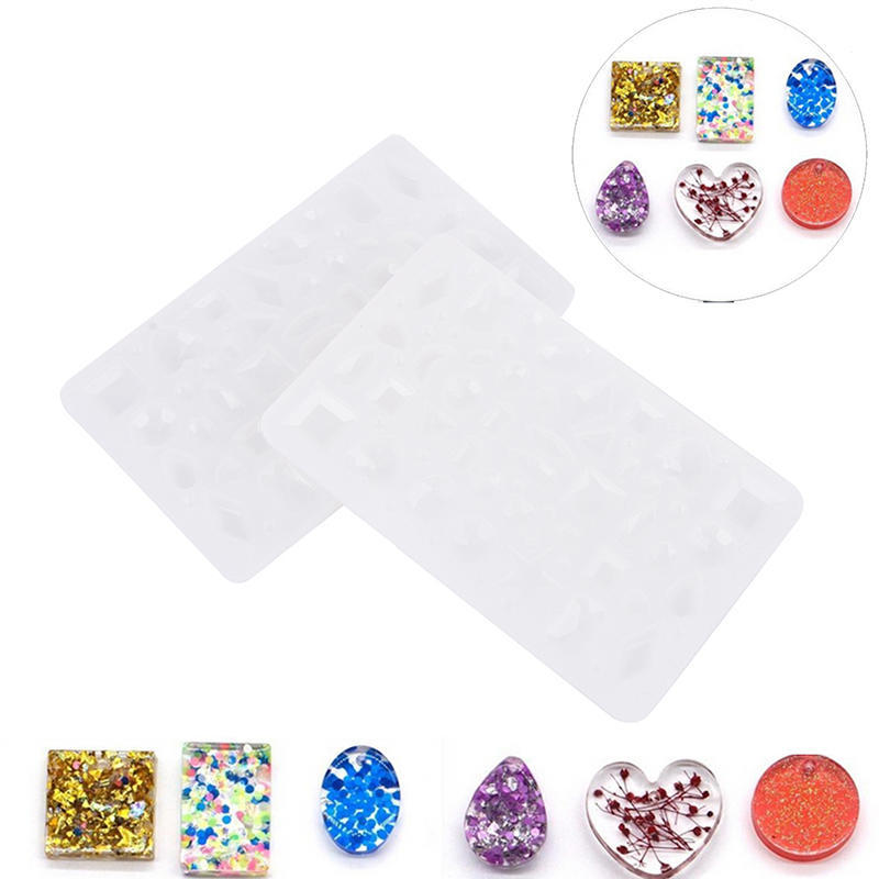 1X Diy Silicone Pendant Mold Making Jewelry For Resin Necklace Mould Craft Tool