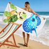 Cute Cartoon Turtle and Blue Stingray Beach towel quick-drying for travel outdoor sports jogging beach and swimming