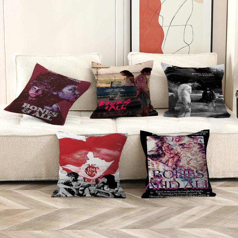 Bones And All Film Cushion Cover Car Throw Pillow Case For Sofa Car Christmas Gift 40X40Cm 45X45Cm