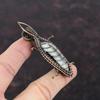 Подвеска Orthoceras Fossil, обернутая медной проволокой, подвеска из драгоценного камня, медные украшения, уникальный дизайн, подвеска ручной работы, подарок для женщин