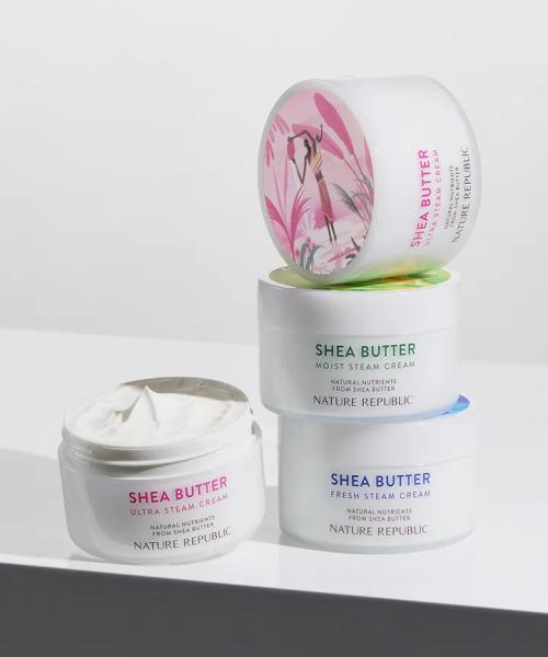 Nature Republic Shea Butter Steam Cream Moist for Normal to Dry Skin 100ml