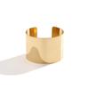 Smooth Surface Wide Open Bangle Metal Exaggerated Bracelet African Cuff Bangles  Women