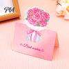 Greeting Card Kit 10Pcs 3D Bouquet Card, Thank You Best Wishes Flower Folding Floral Note for Mother's Day Father's Birthday Message