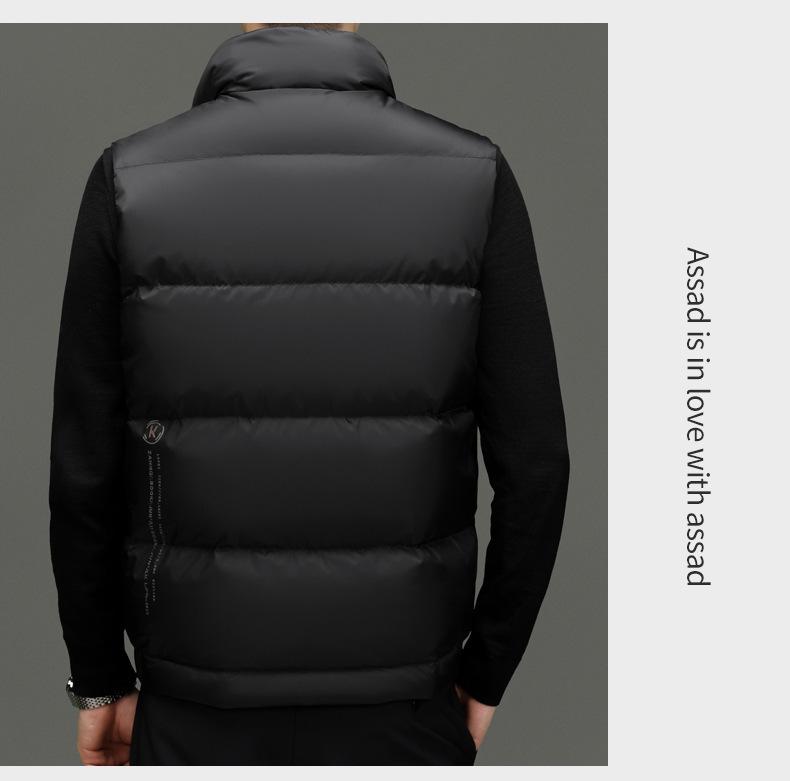 Легкий мужской жилет с пухом: Универсальный повседневный зимний жилет