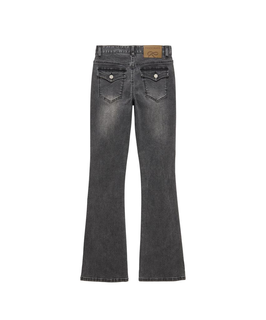 Брюки Pandora Fit Bootcut с задними карманами (черный)