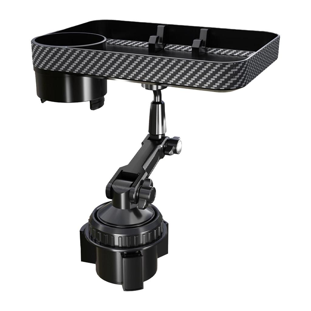 Cup Holder Tray Car Organizer Adjustable with 360°Rotation Eating Food Table