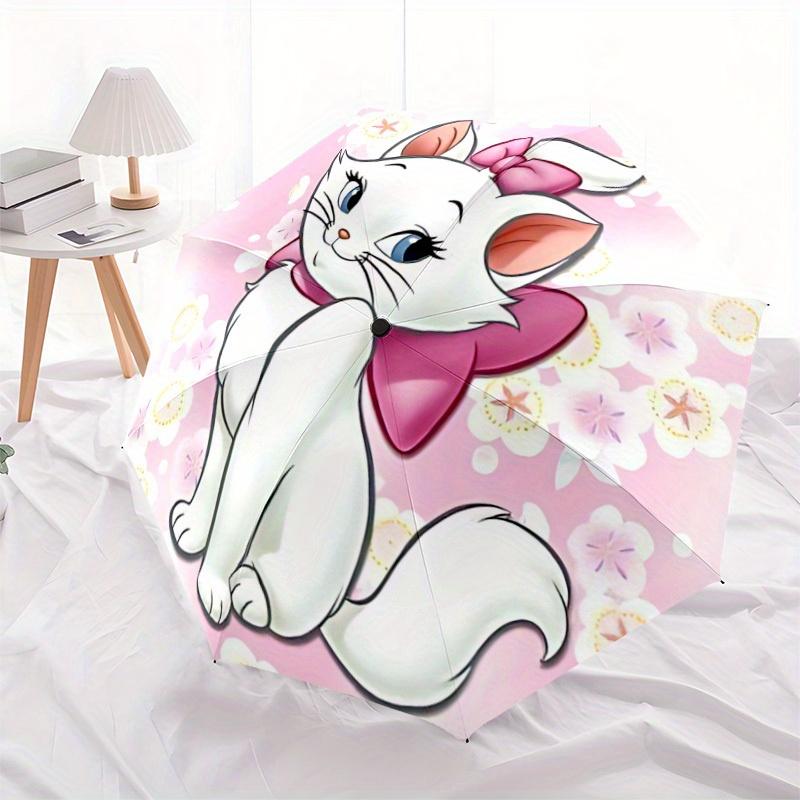 1pc The Aristocats, Marie Automatic Umbrella 8-Bone Design Compact Gear for Outdoor Travel,Perfect Gift for Friends' Birthdays yy250815018